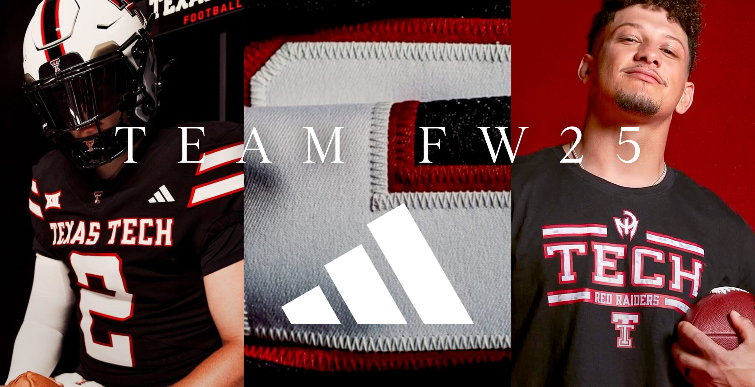 Patrick Mahomes and Texas Tech take center stageon the cover of the Fall/Winter 2025 catalog