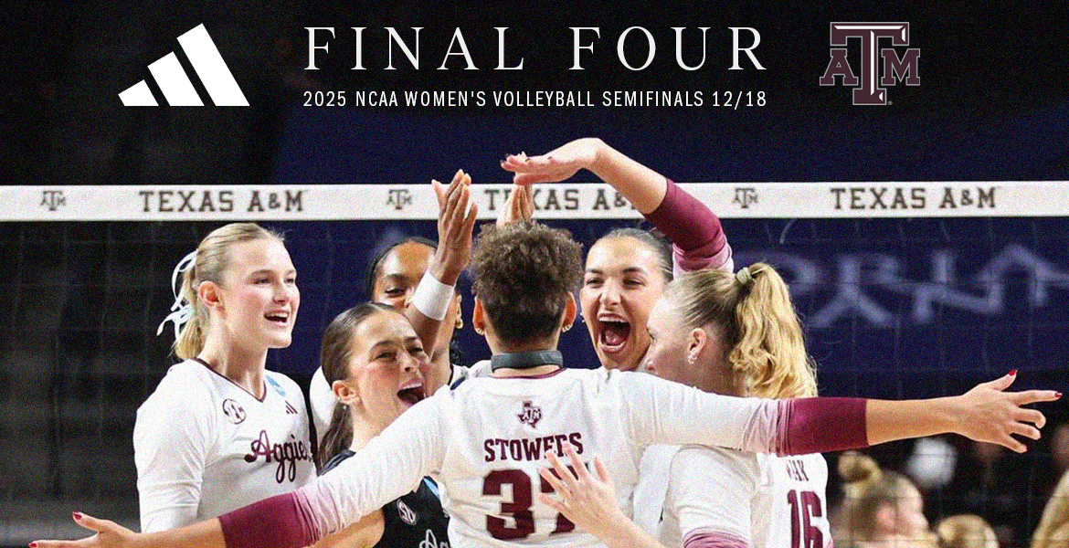 Texas A&M has powered its way into the Final Four. Best of luck in the 2025 NCAA Women's Volleyball Semifinals taking place this Thursday, December 18th!