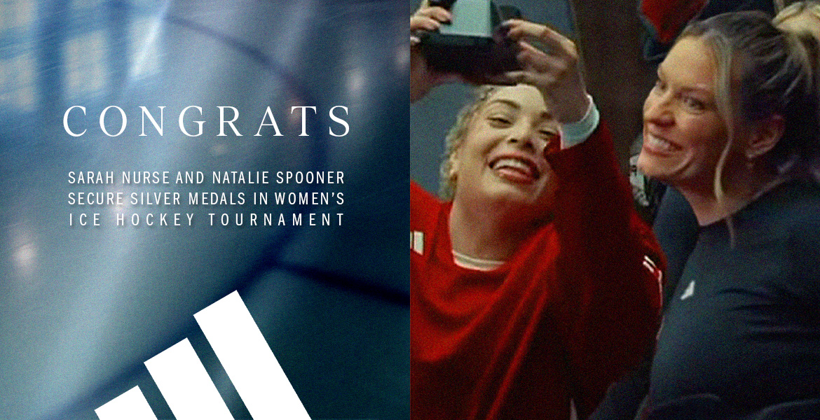 Congrats to our Canadian adidas athletes Sarah Nurse and Natalie Spooner who won Olympic silver in 2026 Women's Ice Hockey tournament.