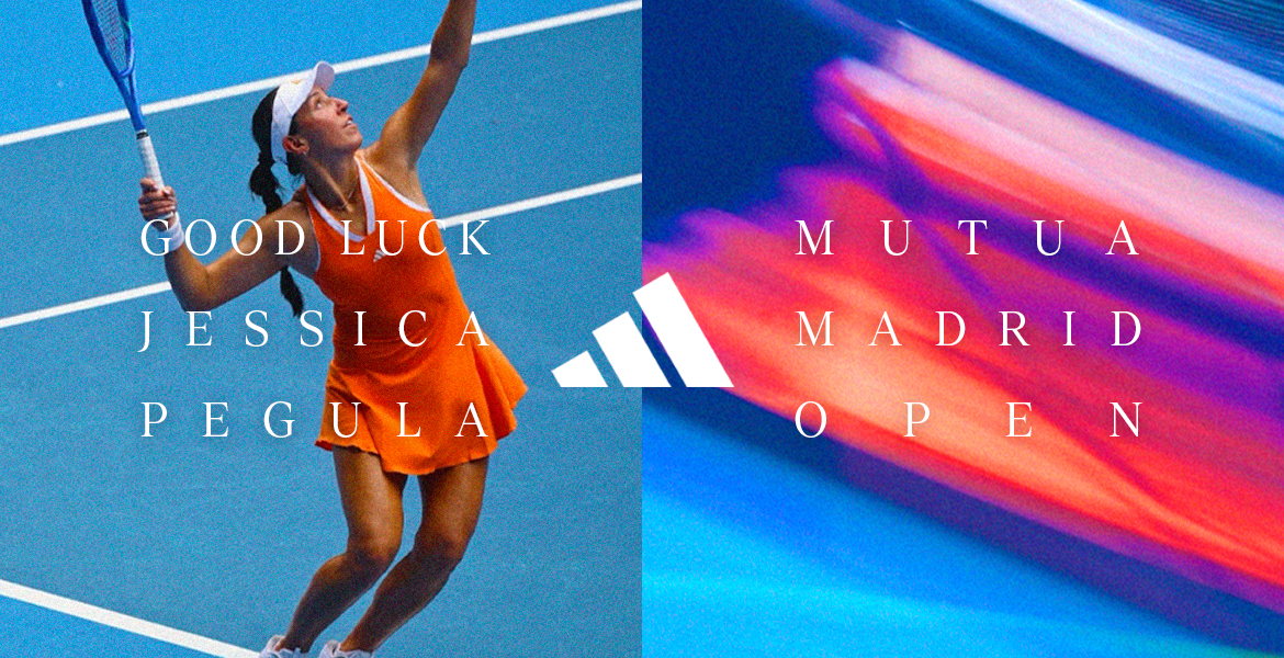 Good Luck to adidas athlete Jessica Pegula in the 2026 Madrin Open.