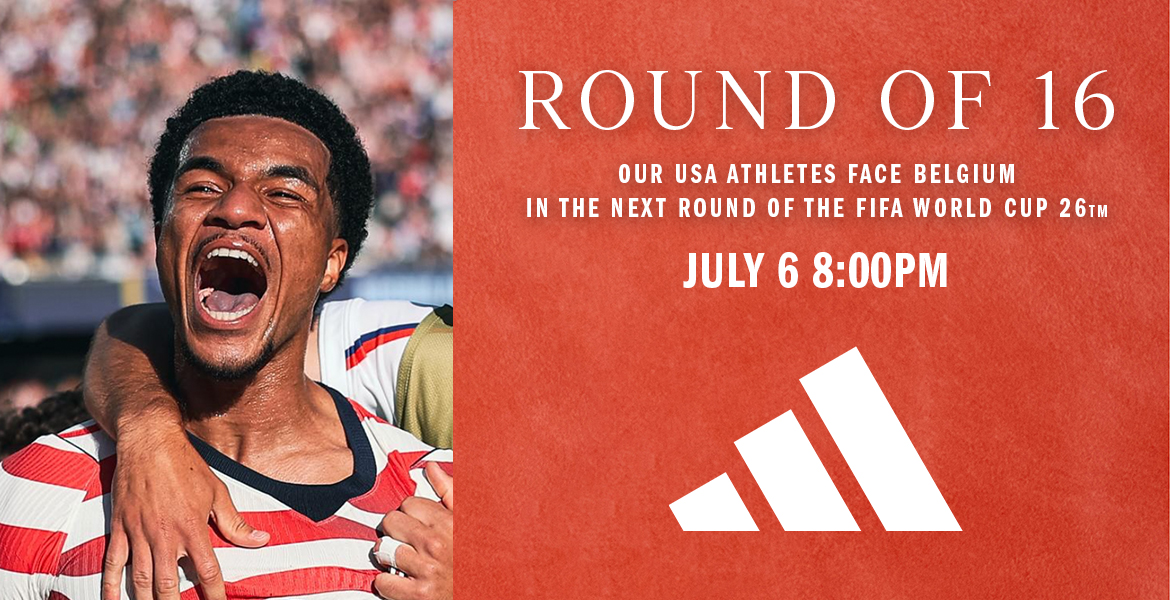 Best of luck to our USA adidas athletes in round of 16!