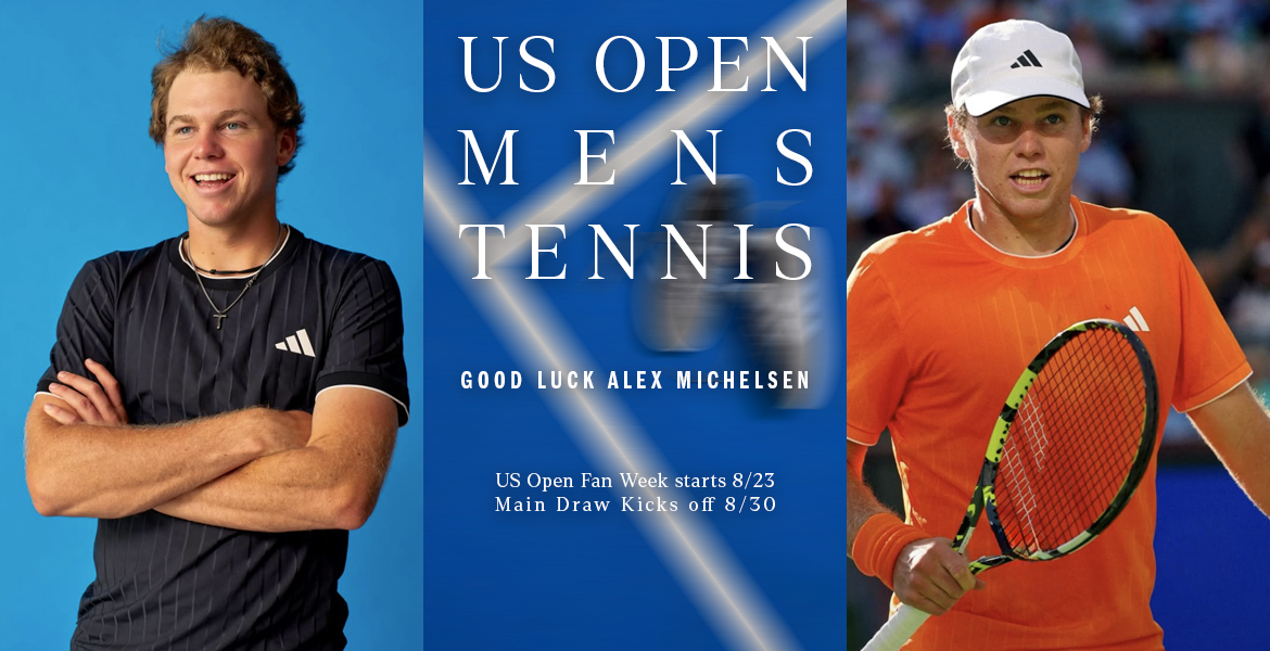 US OPEN MENS TENNIS - Good luck to adidas athlete Alex Michelsen