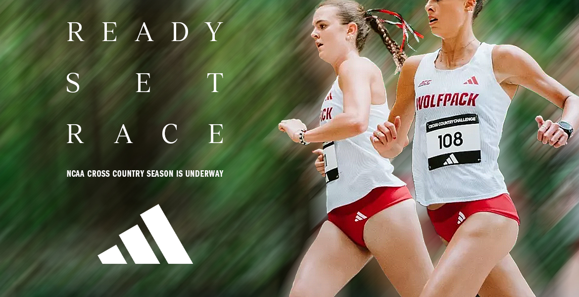 READY. SET. RACE. -- NC STATE athletes pictured running as NCAA Cross Country Season is underway.